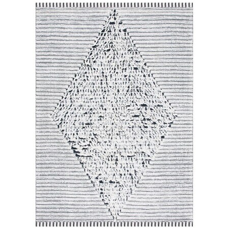Safavieh 3 x 5 ft. Vermont Flat Weave Rectangle Area Rug Ivory & Black VRM502A-3